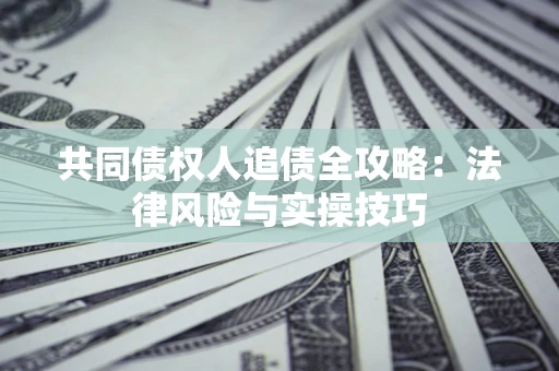 武汉共同债权人追债全攻略：法律风险与实操技巧