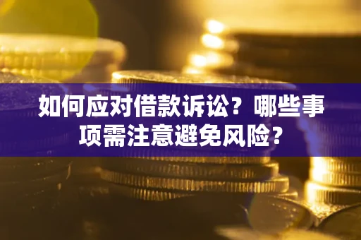 武汉如何应对借款诉讼？哪些事项需注意避免风险？