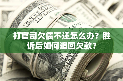 武汉打官司欠债不还怎么办？胜诉后如何追回欠款？