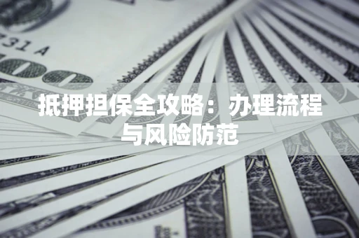 武汉抵押担保全攻略：办理流程与风险防范