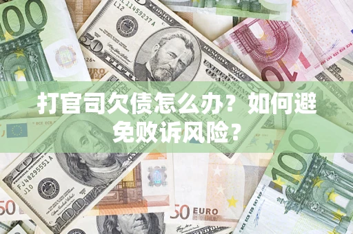 武汉打官司欠债怎么办？如何避免败诉风险？