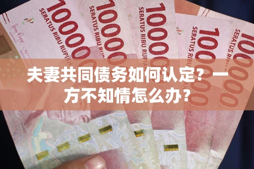 武汉夫妻共同债务如何认定？一方不知情怎么办？