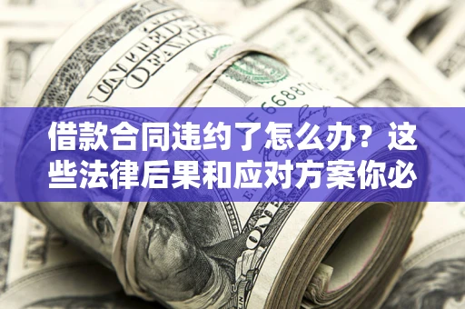 武汉借款合同违约了怎么办？这些法律后果和应对方案你必须知道