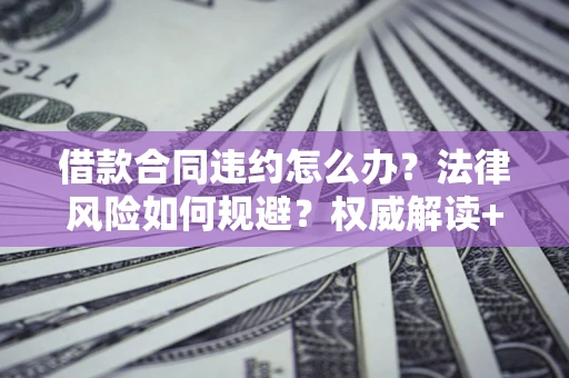 武汉借款合同违约怎么办？法律风险如何规避？权威解读+实用指南