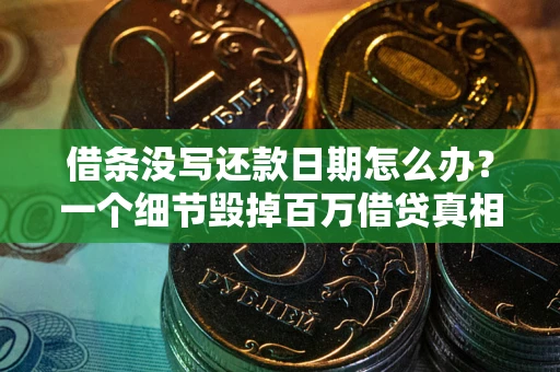 武汉借条没写还款日期怎么办？一个细节毁掉百万借贷真相