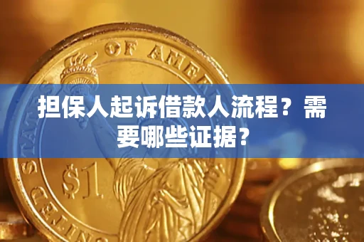 武汉担保人起诉借款人流程？需要哪些证据？