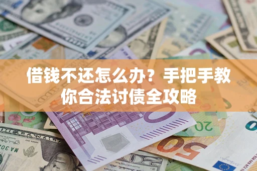 武汉借钱不还怎么办？手把手教你合法讨债全攻略