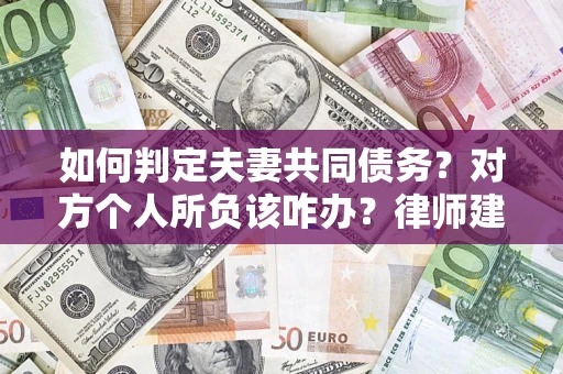 武汉如何判定夫妻共同债务？对方个人所负该咋办？律师建议