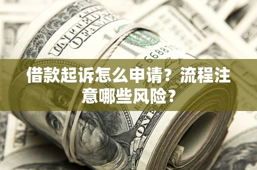 武汉借款起诉怎么申请？流程注意哪些风险？
